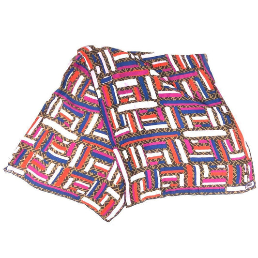 FENDI フェンディ/FF ズッカ柄 ストール/シルク/マルチカラー