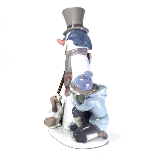 【美品】LLADRO リヤドロ/スノーマン 雪だるま/5713/陶器/マルチカラー