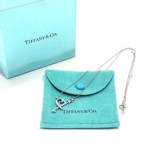 【美品・箱付】Tiffany ティファニー/パロマ・ピカソ ラビングハート アロー ネックレス/SV925/シルバー