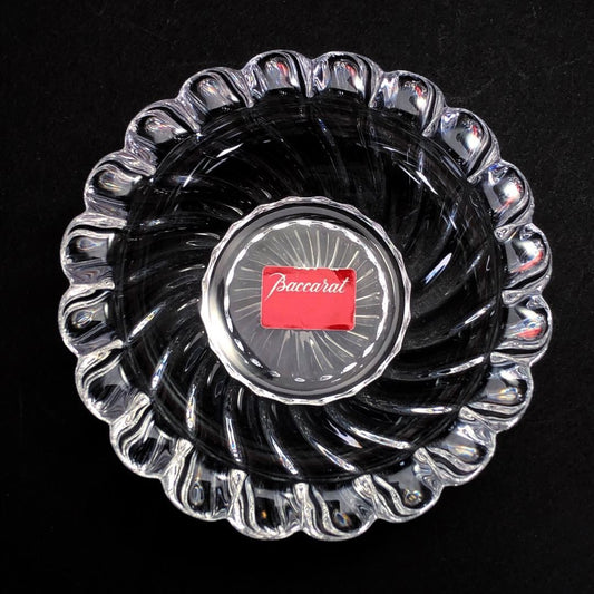 【美品・箱付き】Baccarat バカラ/ボリュート アッシュトレイ/クリスタルグラス/クリア/BC413