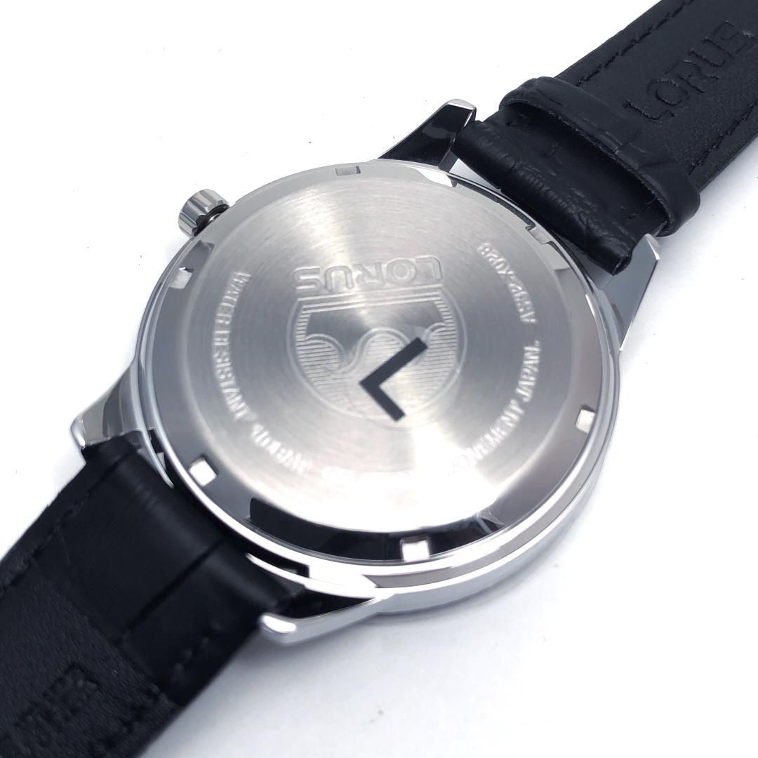 【未使用級・箱付き】LORUS ローラス/メンズ 腕時計 RX317AX9/ソーラークォーツ/ステンレス/ブラック・シルバー