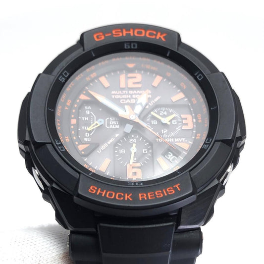 【美品】CASIO カシオ/G-SHOCK グラビティマスター GW-3000B/ソーラークォーツ/樹脂/ブラック
