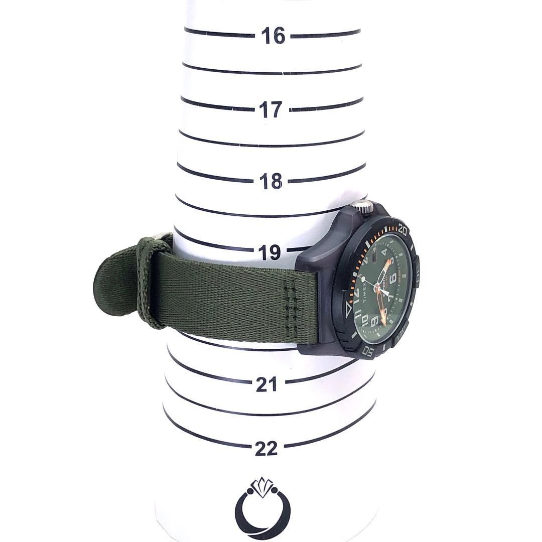 【美品】TIMEX タイメックス/EXPEDITION NORTH ミリタリー/ソーラークォーツ/メタル・キャンバス/ブラック・グリーン