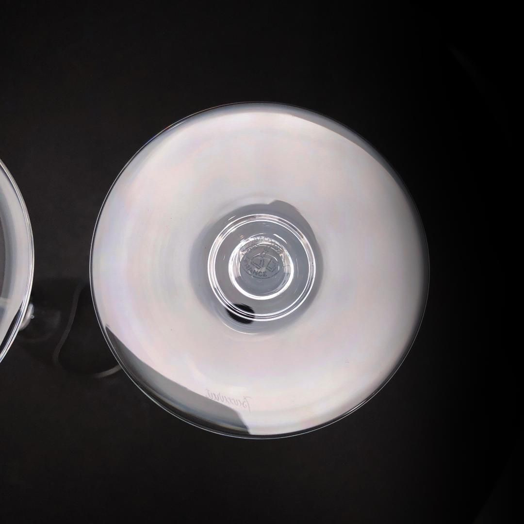 【美品】Baccarat バカラ/ドン ペリニョン ペア シャンパンフルート 23cm/クリスタルグラス/クリア/BC449