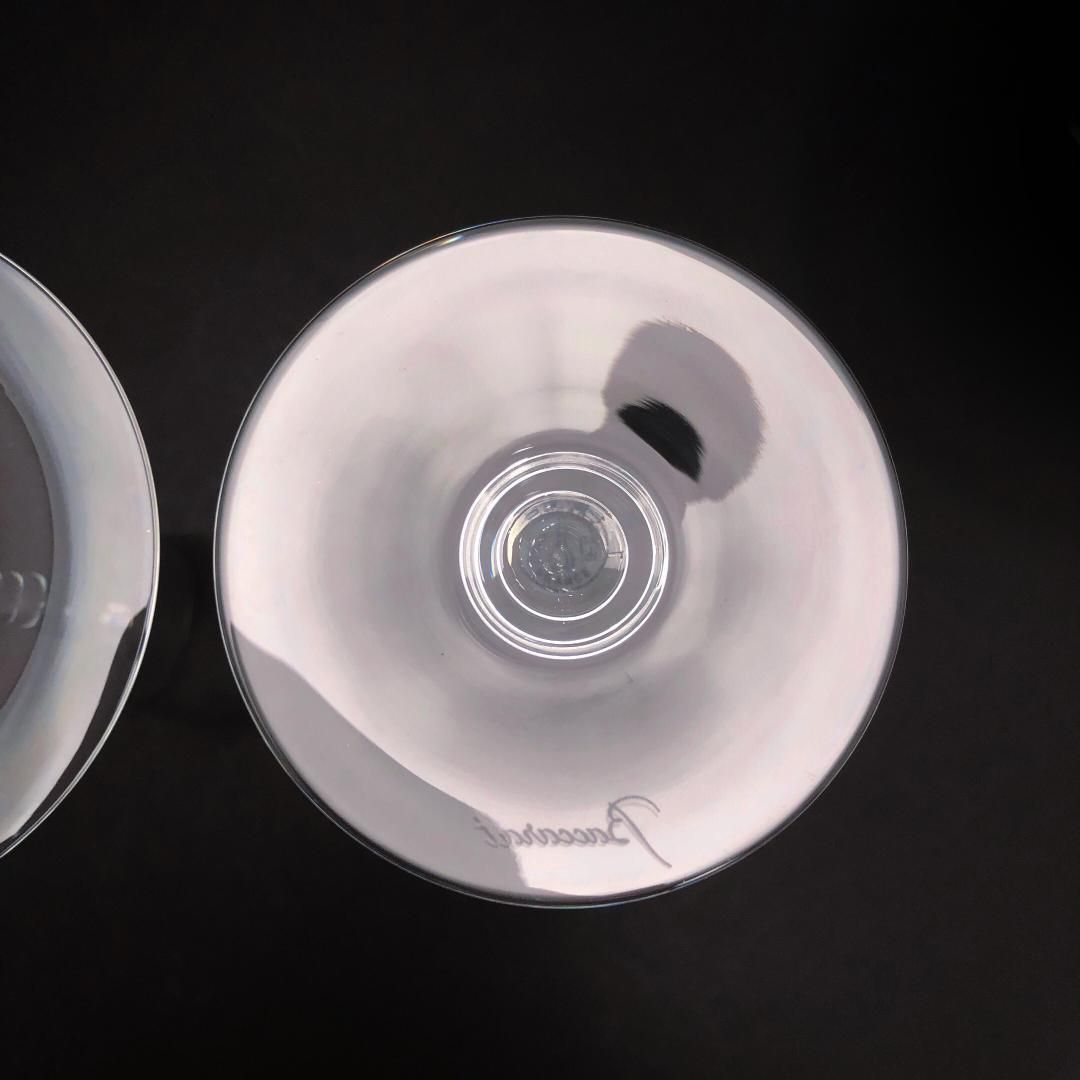 【美品】Baccarat バカラ/ドン ペリニョン ペア シャンパンフルート 23cm/クリスタルグラス/クリア/BC451