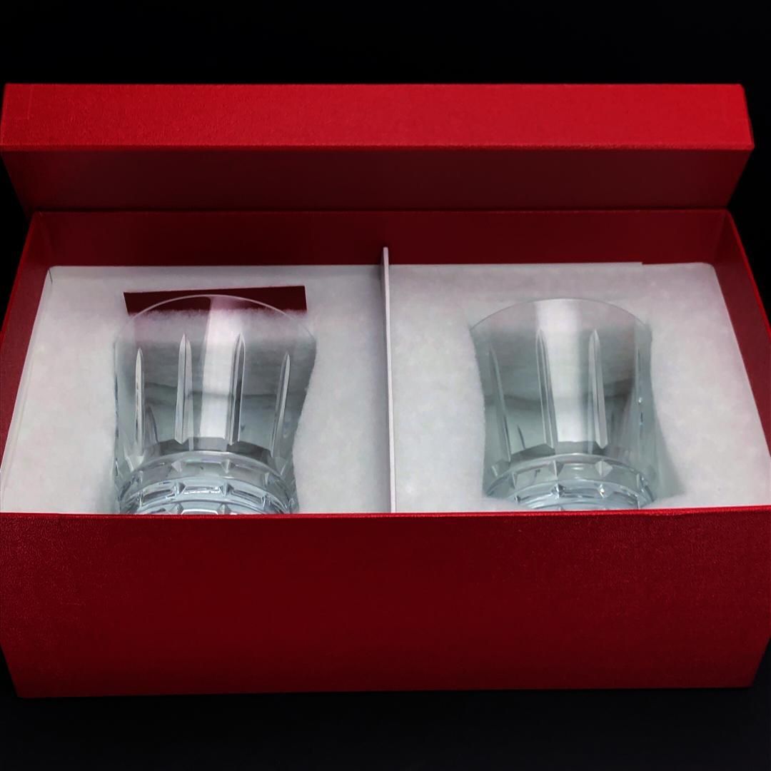 【美品・箱付き】Baccarat バカラ/アルルカン ペア タンブラー/クリスタルグラス/クリア/BC481