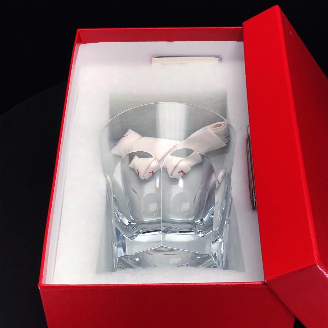 【美品・箱付き】Baccarat バカラ/アルクール オールドファッション Lサイズ/クリスタルグラス・SV925/ブルー・シルバー/BC485