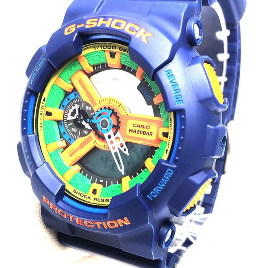 【美品】CASIO カシオ/G-SHOCK クレイジーカラーズ GA-110FC/クォーツ/樹脂/マルチカラー