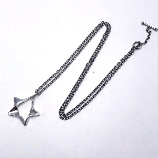 【美品・箱付】Georg Jensen ジョージジェンセン/スターモチーフ ネックレス/178/SV925/シルバー