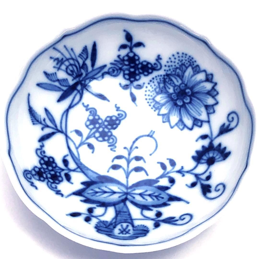 【美品・箱付】meissen マイセン/ブルーオニオン デミタス カップ&ソーサー/陶器/フォアイト・ブルー