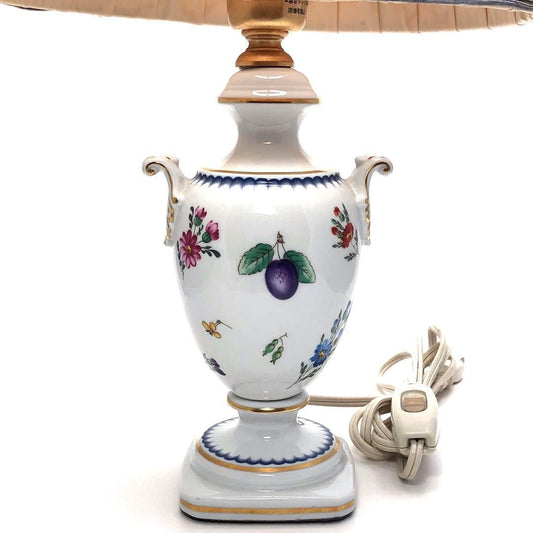 【訳あり・稼働・売り切り品】Richard Ginori リチャードジノリ/イタリアアンフルーツ テーブルランプ/陶器/ホワイト・マルチカラー