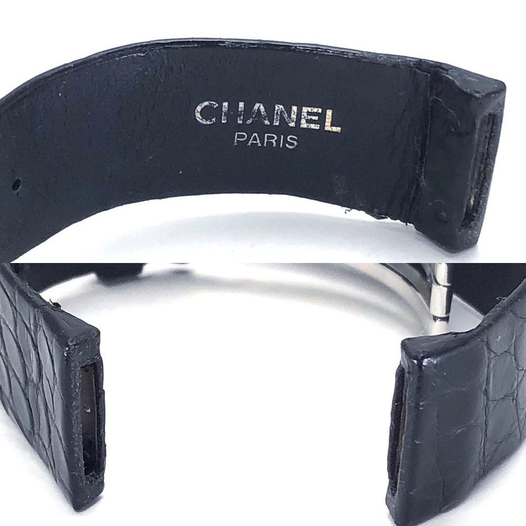 CHANEL シャネル/レディース 腕時計 マトラッセ H0116用 純正ベルト・バックル/レザー・ステンレス/ブラック・シルバー