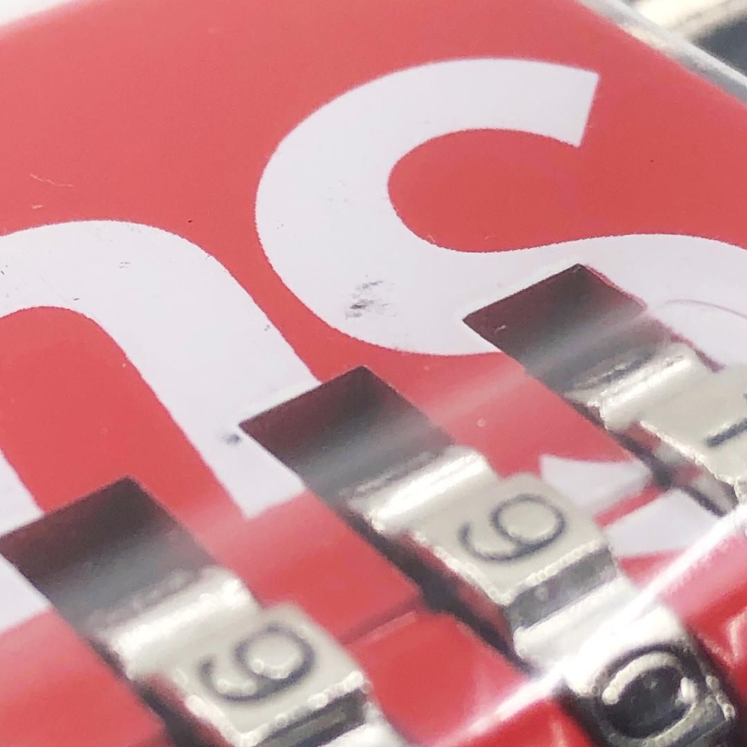 【美品・パッケージ有り】SUPREME シュプリーム//MASTER LOCK 南京錠/メタル/レッド・シルバー