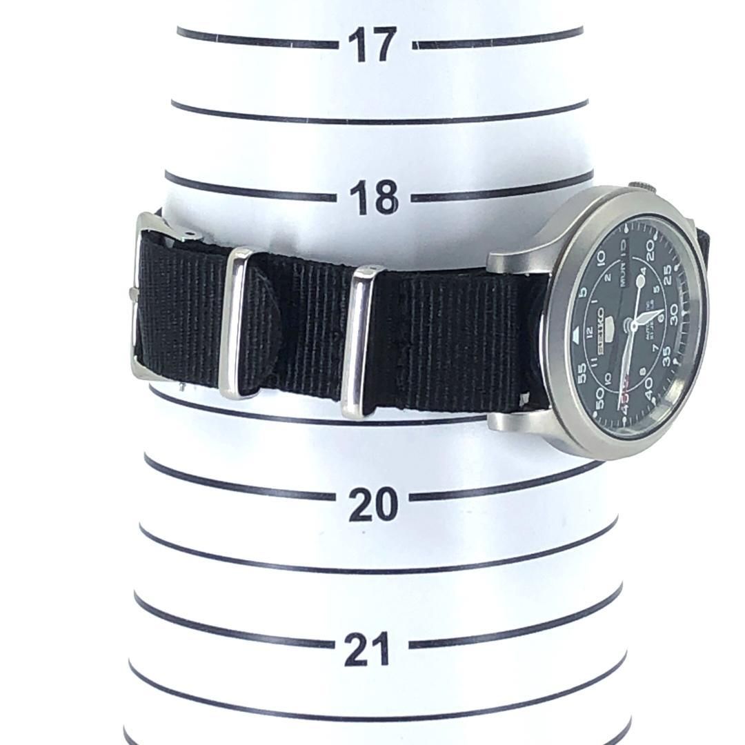 【美品】SEIKO セイコー/セイコー5 ミリタリー 7S26-02J0/自動巻き/ステンレス・キャンバス/シルバー・ブラック