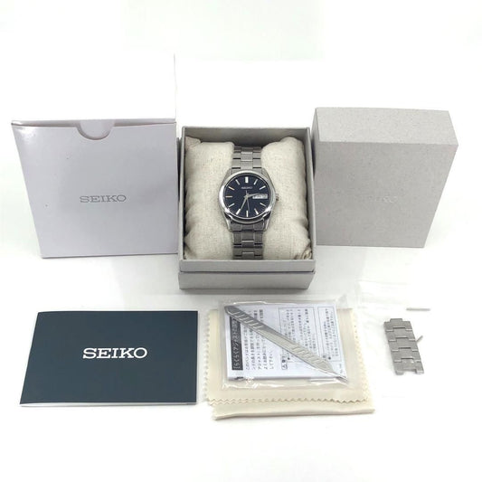 【美品・箱・コマ付】SEIKO セイコー/セレクション 6N53-00B0/ソーラークォーツ/ステンレス/シルバー・ネイビー