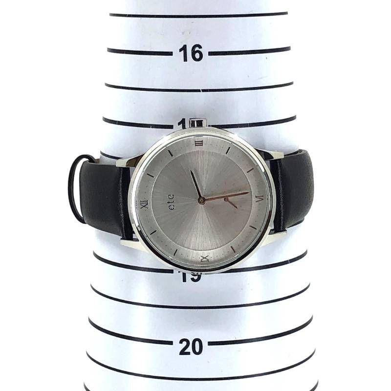 【美品・箱付き】ete エテ/メンズ 腕時計 スモールセコンド/クォーツ/ステンレス/シルバー