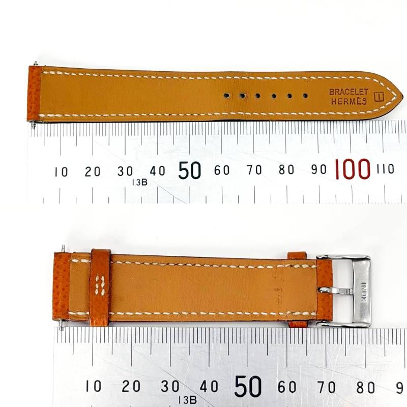 【美品】HERMES エルメス/レディース用 腕時計 替えベルト/□I刻印 2005年/レザー 革/ブラウン