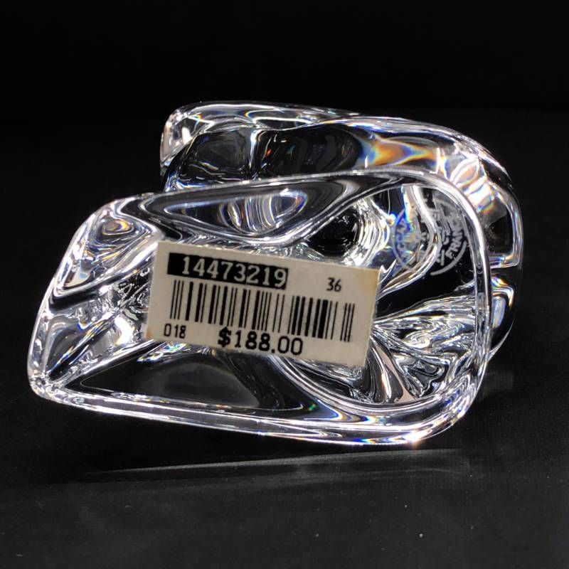 【希少・美品】Baccarat バカラ/うずくまる女性像 人 NUDE DREAMER フィギュリン 置物 オブジェ/11cm/クリスタルグラス/クリア/BC589