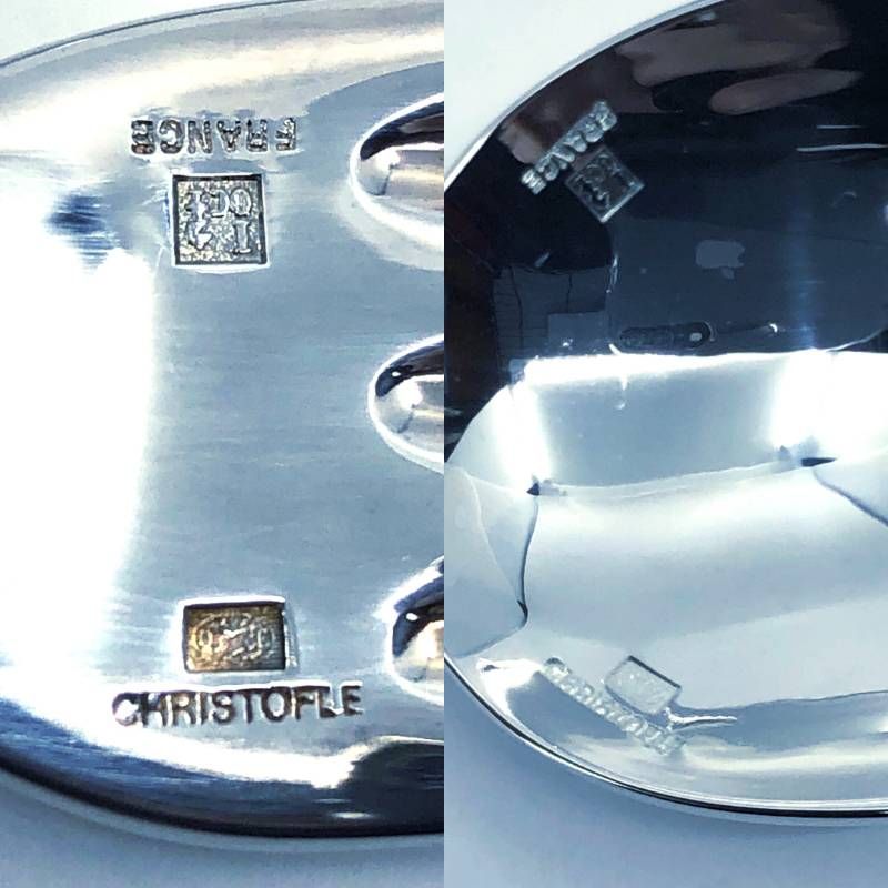 【美品】Christofle クリストフル/フォーク・スプーン パール シルバーコーティング 各2本セット/クリストフルシルバー/シルバー/0317