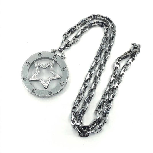 【希少・美品】AQUANAUTIC アクアノウティック/バラ クーダ ネックレス/SS・ダイヤモンド/シルバー