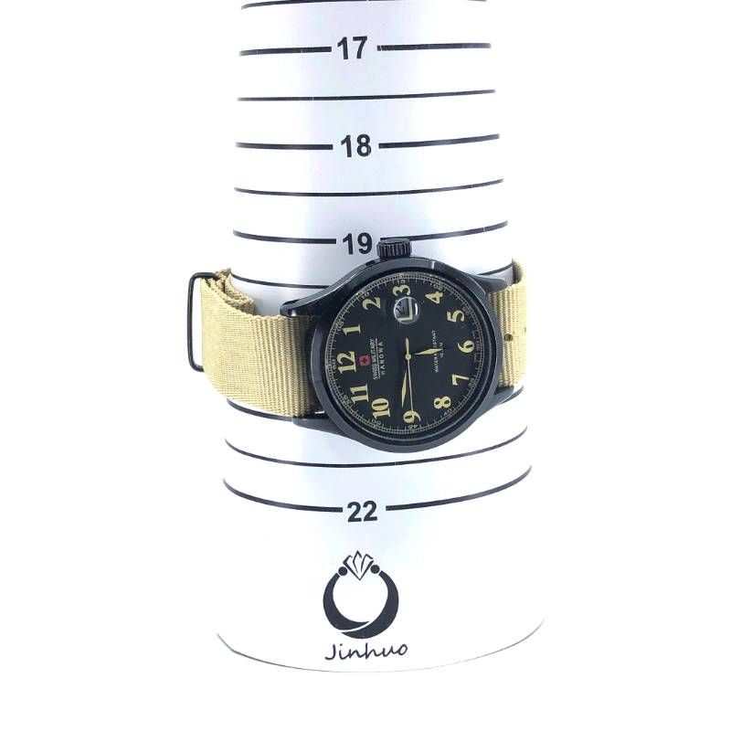 【美品・電池交換済み・チェンジベルト付き】SWISS MILITARY スイスミリタリー/06-4248/クォーツ/ステンレス/ブラック・各色(ミリタリーカラー)/M03066B