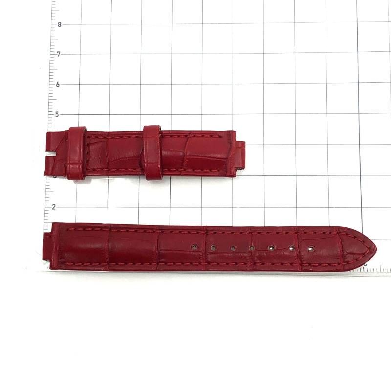【美品・保管袋付】LOUIS VUITTON ルイヴィトン/タンブール アリゲーター ストラップ S/レザー(アリゲーター)/レッド