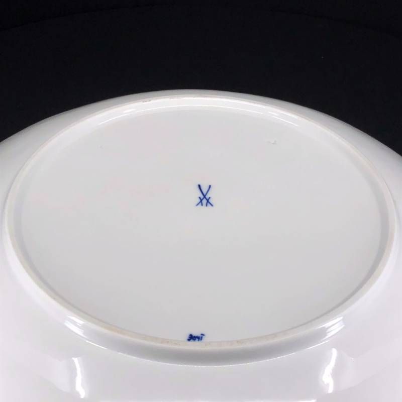 【美品】MEISSEN マイセン/ブルーオニオン ディッシュ プレート 皿/29cm/陶器/ブルー・ホワイト