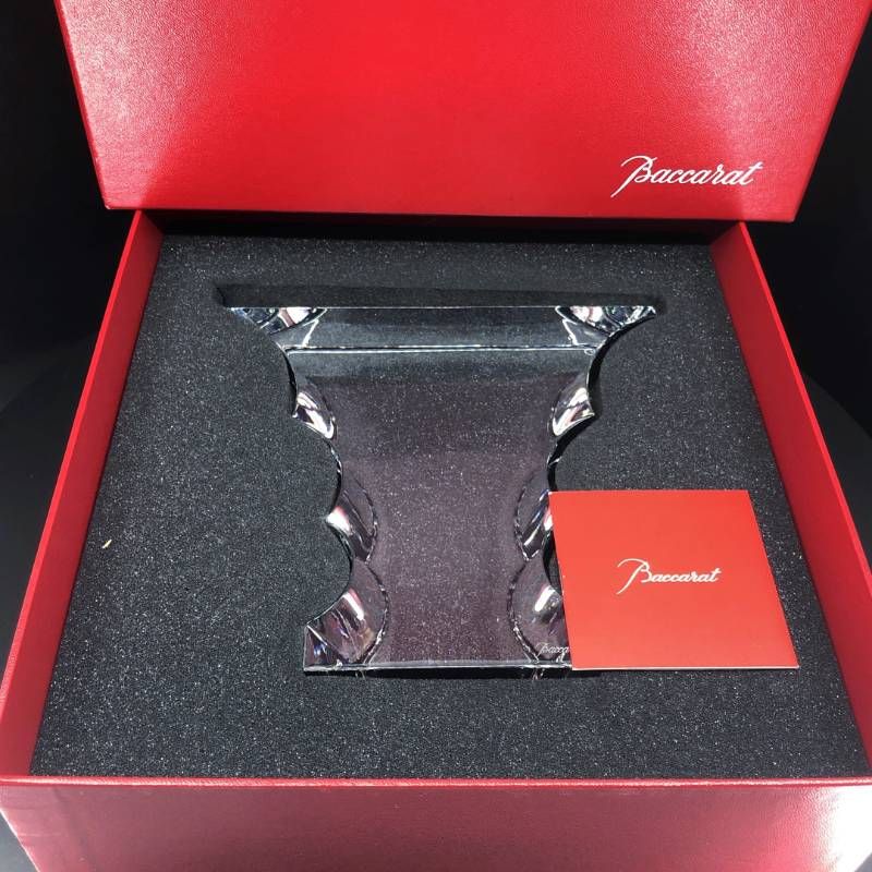 【希少・美品・箱付き】Baccarat バカラ/ブロック シャドウ 190 オブジェ 19cm/クリスタルグラス/クリア/BC607