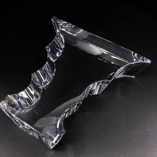 【希少・美品・箱付き】Baccarat バカラ/ブロック シャドウ 190 オブジェ 19cm/クリスタルグラス/クリア/BC607