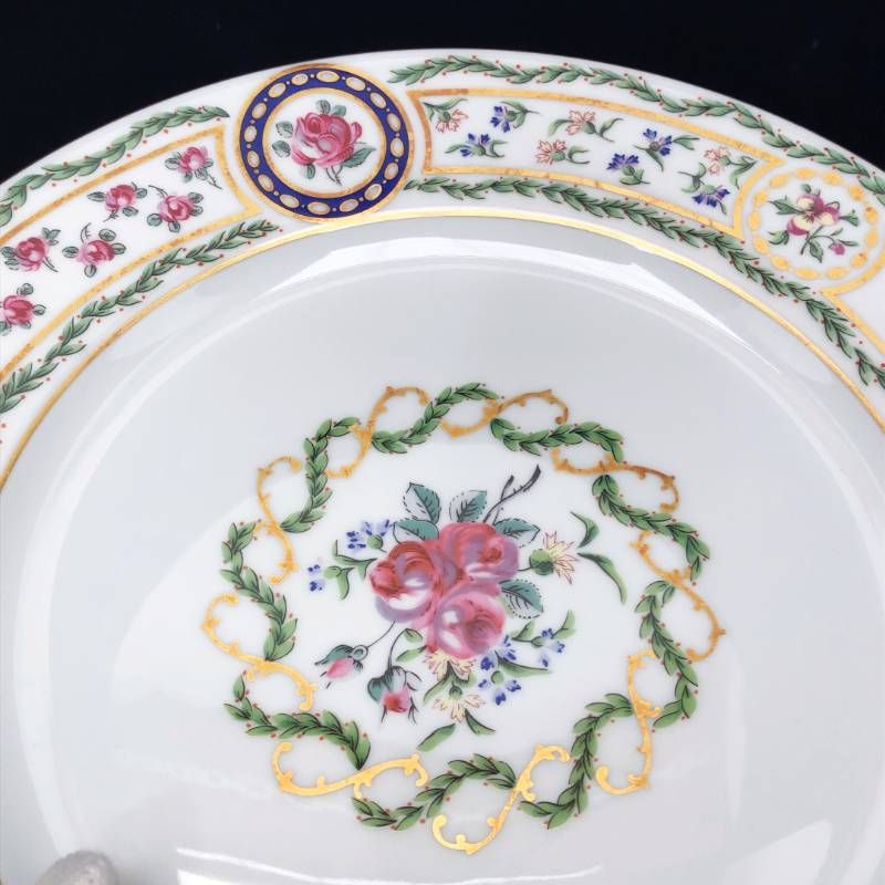 【美品】HAVILAND アビランド/ルーブシエンヌ マリーアントワネット ペア プレート 皿 2枚 セット/26cm/陶器/マルチカラー/M03204E