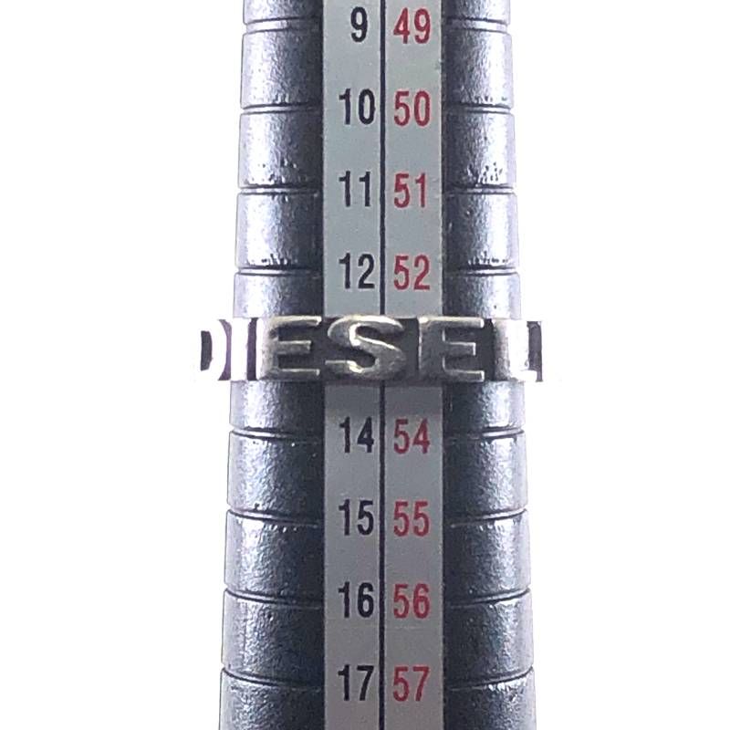 DIESEL ディーゼル/ロゴ入り リング /13号/スチール/シルバー