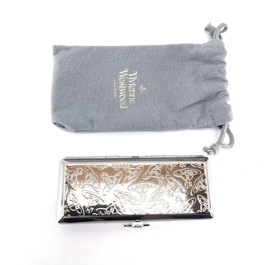 【保管袋付き】Vivienne Westwood ヴィヴィアンウエストウッド/シガー シガレット ケース オーブ柄/ステンレス/シルバー