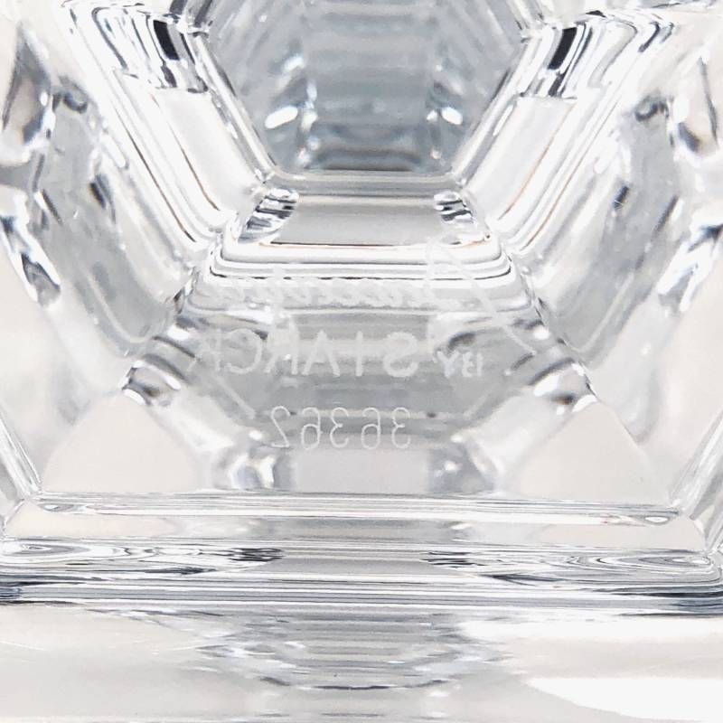 【美品】Baccarat バカラ/アワファイヤー キャンドルスタンド/グラス/クリア・シルバー/BC630