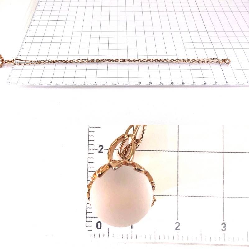 【美品・箱付き】Lalique ラリック/クリスタル ネックレス/グラス・GP/乳白色・ゴールド