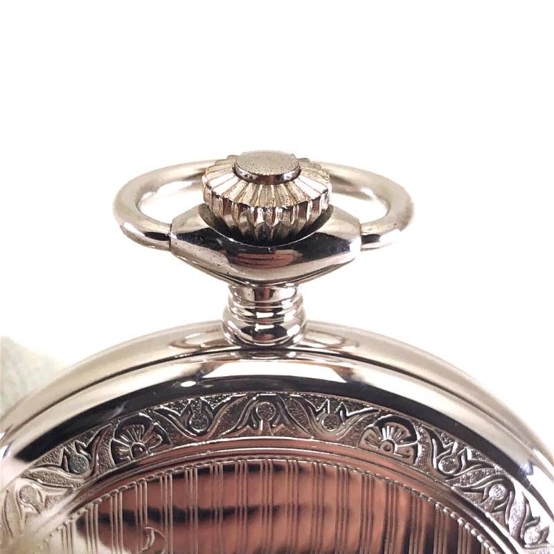 【ヴィンテージ・希少・美品】TISSOT ティソ/懐中時計/手巻き/ステンレス/シルバー・ホワイト