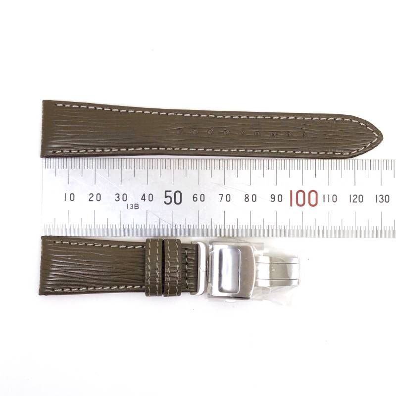 【美品】Grand Seiko グランドセイコー/購入者特典 レザー 替えベルト/レザー 革/カーキ