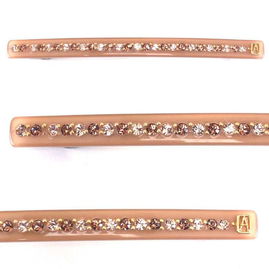 【美品】ALEXANDRE DE PARIS アレクサンドルドゥパリ/バレッタ Barrette TIMELESS Classique AA10-1787-54/アセテート/ピンク