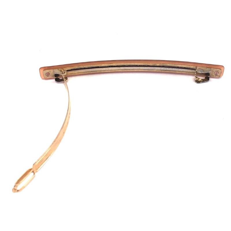【美品】ALEXANDRE DE PARIS アレクサンドルドゥパリ/バレッタ Barrette TIMELESS Classique AA10-1787-54/アセテート/ピンク