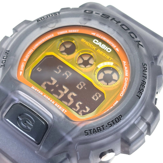 【美品】CASIO カシオ/G-SHOCK DW-6900LS-1JF/クォーツ/樹脂/イエロー・オレンジ・半透明ブラック