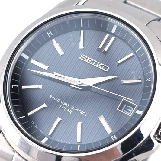 【美品・箱・ケース・取説・コマ・紙類付き】SEIKO セイコー/ブライツ SAGZ04 7B24-0AE0/ソーラークォーツ/ステンレス/シルバー・ブラック