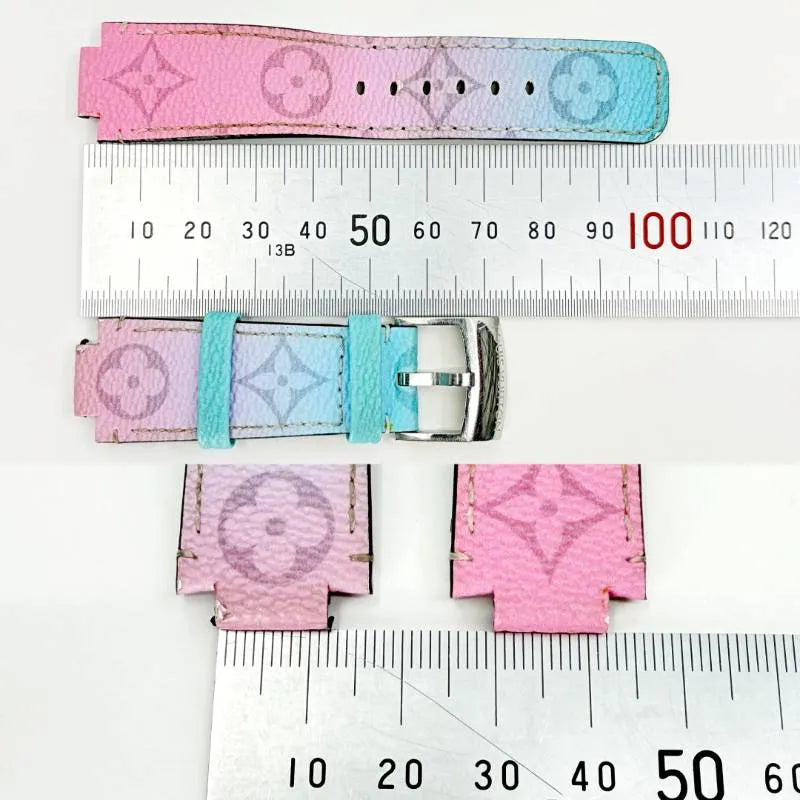 【ケース付】LOUIS VUITTON ルイヴィトン/タンブールホライゾン用 モノグラム カラーグラデーション R17930 替えベルト/レザー/マルチカラー