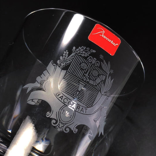 【美品・箱付き】Baccarat バカラ/バカラ村 紋章 パーフェクション タンブラー/クリスタルグラス/クリア/BC347
