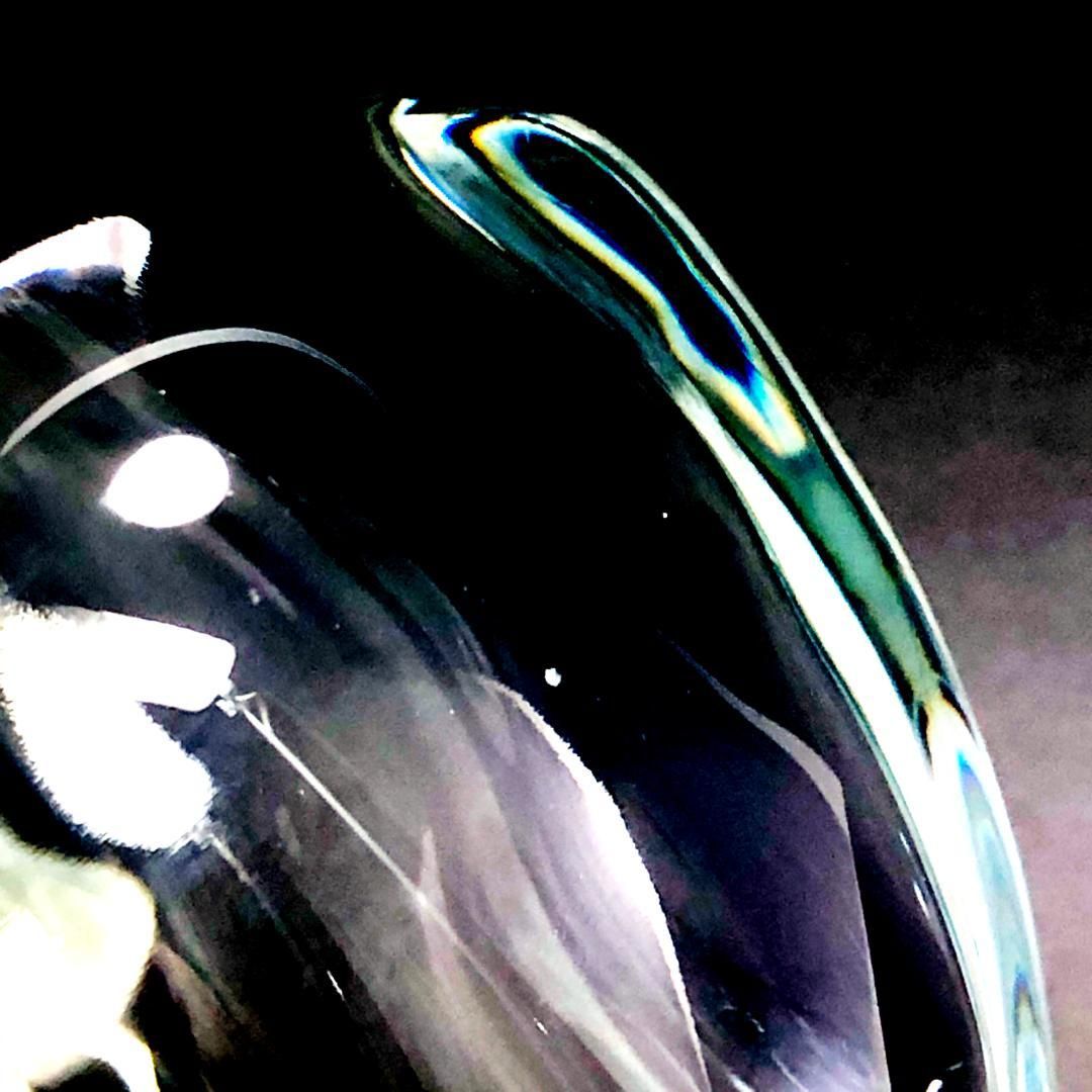 【ヴィンテージ】Tiffany ティファニー/エルサ・ペレッティ アップル型 蓋付ジャムポット/クリスタルグラス/クリア