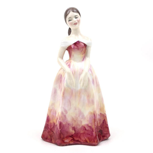 【1976年製】フランチェスカ/陶器製人形 イギリス製 女性 人形/ボーンチャイナ/マルチカラー