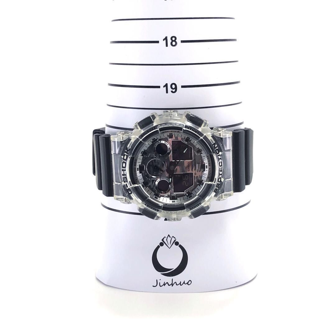 【美品・箱・取説付き】CASIO カシオ/G-SHOCK GA-100SKC/クォーツ/樹脂/ブラック・クリア