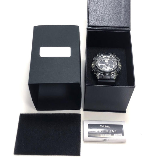 【美品・箱・取説付き】CASIO カシオ/G-SHOCK GA-100SKC/クォーツ/樹脂/ブラック・クリア