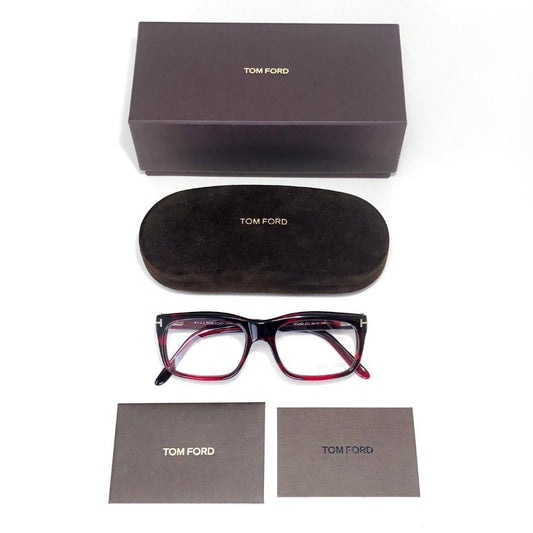 【美品・ケース付き】TOM FORD トムフォード/眼鏡 サングラス/TF4284 54□17 145/ダークレッド