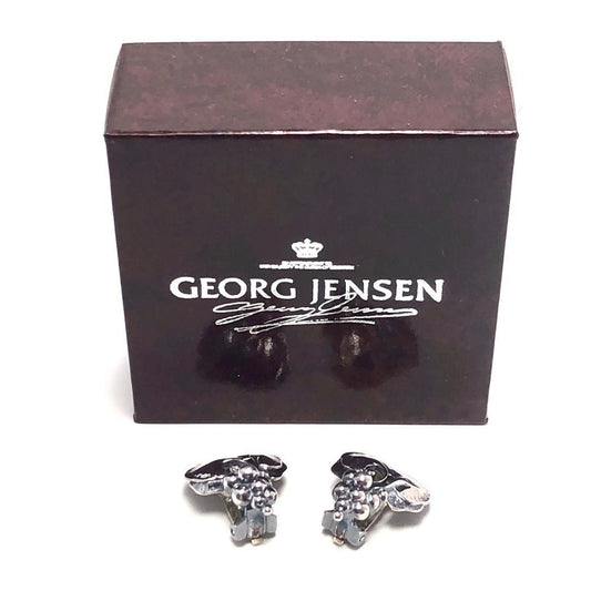 【美品・箱付き】Georg jensen ジョージジェンセン/葡萄 モチーフ イヤリング/1996/SV925/シルバー
