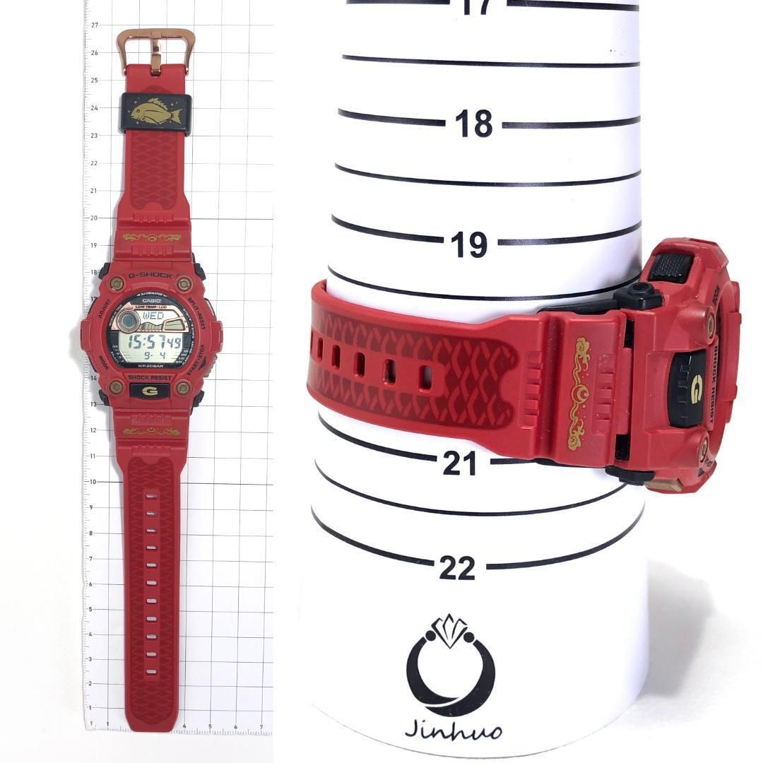 【美品・箱・説明書付】CASIO カシオ/メンズ 腕時計/G-SHOCK G-7900SLG 七福神 恵比寿/クォーツ/樹脂/レッド