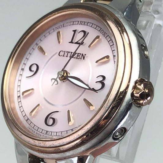 CITIZEN シチズン/レディース 腕時計/エコ・ドライブ ES7014-50W/ソーラークォーツ/ステンレス/シルバー・ゴールド・ピンク